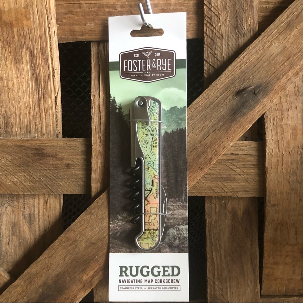 New Navigating Map corkscrew, Foster & Rye